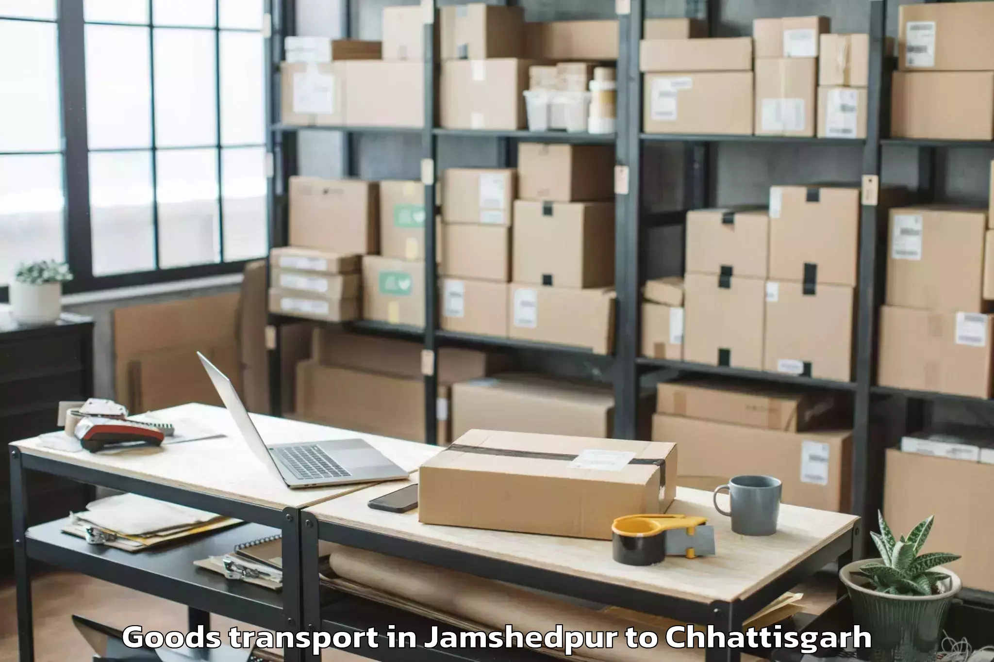 Top Jamshedpur to Bhopalpattnam Goods Transport Available